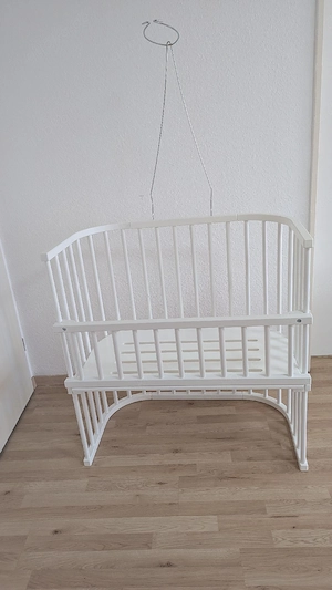 Babybett   Kinderbett aus Holz   Weiß   guter Zustand