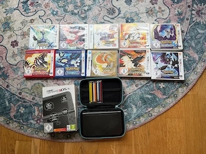 New Nintendo 3DS XL + 10 Pokémon-Spiele   großes Komplettpaket mit OVP