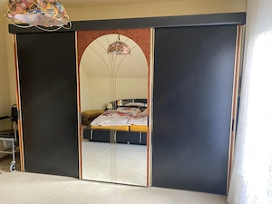 Design-Kleiderschrank Premium | Schiebetüren mit Spiegel