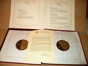 B The Franklin Mint 2-Plattenalbum Nr.27 + 28 Feuerwerk der Musik Trompetenkonzert Auslösung der Pla