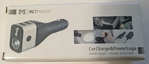 Metmaxx 3in1 Auto-Ladegerät + Powerbank + LED-Taschenlampe | NEU