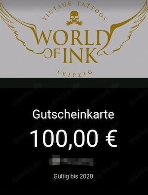 Tattoo Gutschein 