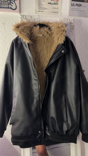 flauschige Jacke