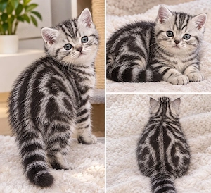    Britisch Kurzhaar   Silver Tabby Kitten