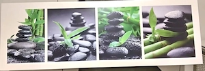 Zen - Wandbild - 40x120 cm
