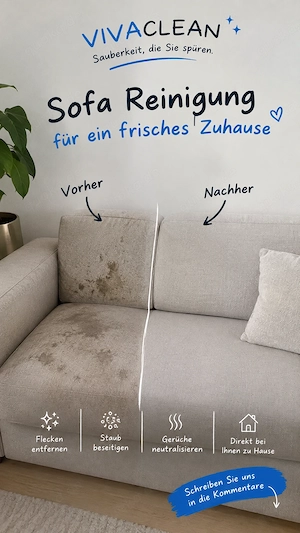 Ihr Sofa braucht eine Reinigung?