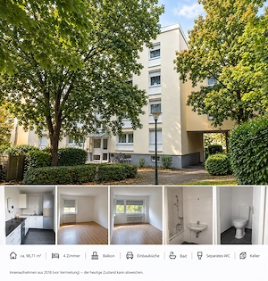 Großzügige 4-Zimmer-Wohnung mit ca. 98 m  -vermietet als Kapitalanlage