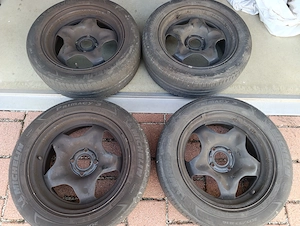 4 Stahlfelgen 6,5 J x16 ET20 Michelin 205 55 R 16 z.B. 