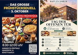 Kostenloses Frühstück & Abstimmung am 03. Oktober