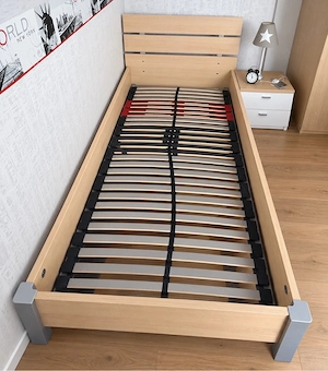 CS Schmal Bett 90x200cm mit Lattenrost und Matratze