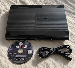 PlayStation 3 + FIFA 18 + Stromkabel | Sofort spielbereit