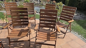 6 Stück Gartenstühle