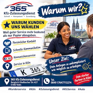Kfz-Zulassungsdienst , Autokennzeichen & Fun-Schilder