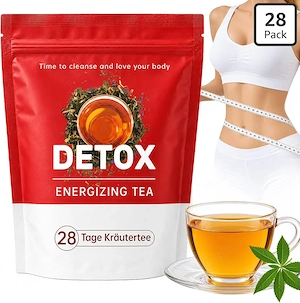 28 Tage Detox Tee mit Sencha & Oolong   12-Pflanzen-Kräutertee mit Mariendistel, Löwenzahn & Ginseng