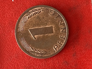 Münze Münzen Umlaufmünze Deutschland 1 Pfennig 1996 Münzzeichen A