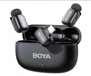 BOYA Mini 2 kabelloses Lavalier-Mikrofon für iPhone mit USB-C, 5g ultraleicht, 48kHz 24Bit