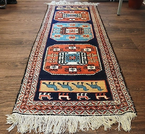 Orientteppich, mehrfarbig, Wolle, 198x68cm