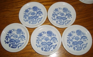 CN GKC Bavaria19 Beistellteller 5Stk  8,5 Zwiebelmuster Garies Kuhnl&Co Alt Vintage einwandfrei erha