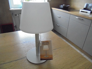 Led Tischleuchte- Nachttischlampe 3 fach Touch weiß beige
