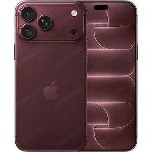 Biete hier I Phone 18 Pro Max Farbe Burgund 256 GB nagelneu und OVB nicht geöffnet alle Siegel zu