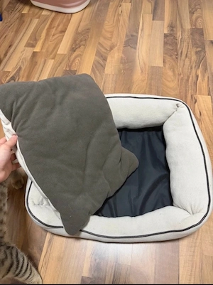 Kuschelbett Vanilla zweifarbig & waschbar 50   45 cm