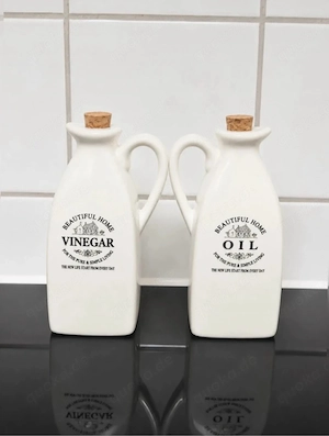 Essig- & ölflaschen Set Aus Keramik