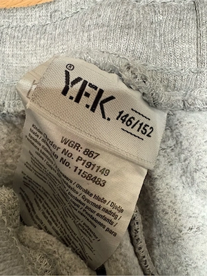 Jungen Jogging Hose der Marke Y.F.K., Größe 146 152
