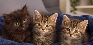 Mischung aus Sibirischer Waldkatze und Maine Coon Kitten Katzenbaby abzugeben
