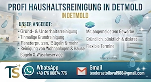Zuverlässige und gründliche Reinigungskraft in Detmold & Umgebung   Haushalts- & Treppenhausreinigun