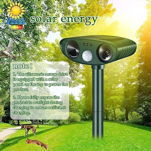 Solar Katzenschreck Ultraschall Tiervertreiber neu OVP Bild 3