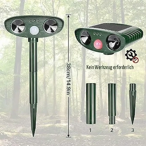 Solar Katzenschreck Ultraschall Tiervertreiber neu OVP Bild 2