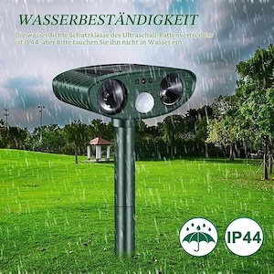 Solar Katzenschreck Ultraschall Tiervertreiber neu OVP Bild 5