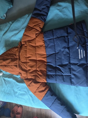 Trollkids Winterjacke braun blau Grösse 140