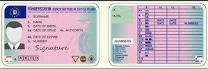 Germany drivers license and ID card 