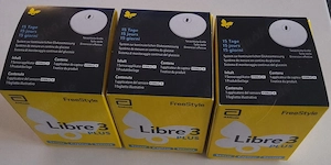 3x Freestyle Libre 3 Plus Sensoren 