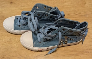 Guoan Star High-Top Sneaker Jeans Blau Gr. 41