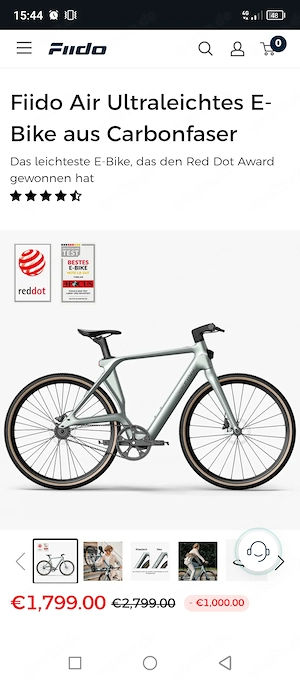 Verkaufe gebrauchtes eBike (Fiido Air), ultraleicht!