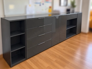 Diverse Kommoden & Sideboards Anthrazit Hochglanz   verschiedene Größen
