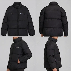 BMW Winterjacke Pufferjacke M Motorsport Schwarz Warm Stehkragen Herren Puma Bild 2