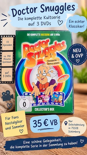 Doctor Snuggles   Collector's Box   komplette Kultserie auf 3 DVDs   NEU & OVP