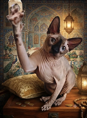 Canadian Sphynx.Prinz Sultan sucht sein Traum-Zuhause!