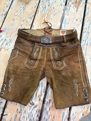 Maddox Echt Lederhose kurz Gr.44