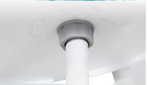 Klappbare Babywanne mit Ständer, Badekissen und Temp. Sensor