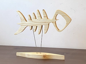 Handgemachter Holzfisch   Unikat   Holzfigur