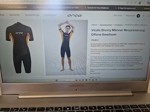 Verkaufe Orca Vitalis Shorty Neoprenanzug, neuwertig, Grösse 6T