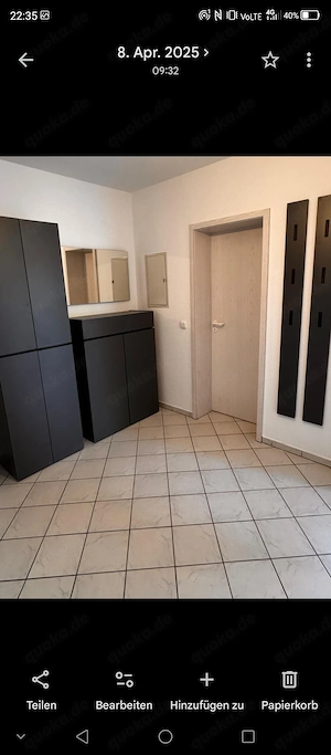 Gaderoben-Set Schrank, Schuhschrank, Spiegel und Paneele 