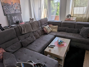 Große Wohnlandschaft 3,60 m mit Schlaffunktion   neuwertig   sehr gepflegt