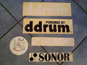 Aufkleber Sticker ORIGINAL ddrum, Pearl, Sonor Neu, 1980er   1990, sehr selten, sehr rar
