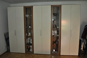 Hülsta Schrank Kleiderschrank Schrankwand Buche, Weiß! 2xGlaswetrinen! Absolut Neuwertig!