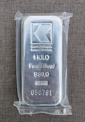1 Kilo Feinsilberbarren 